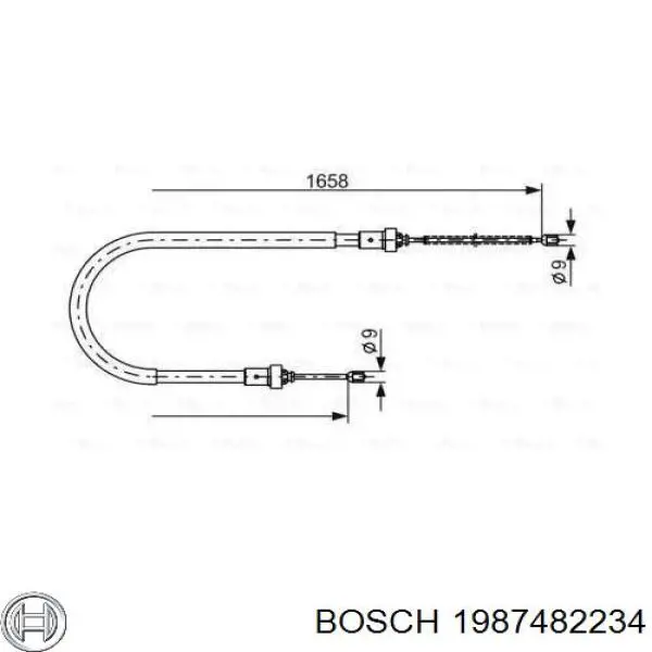 Купить 1987482234 Bosch Тормоз стояночный