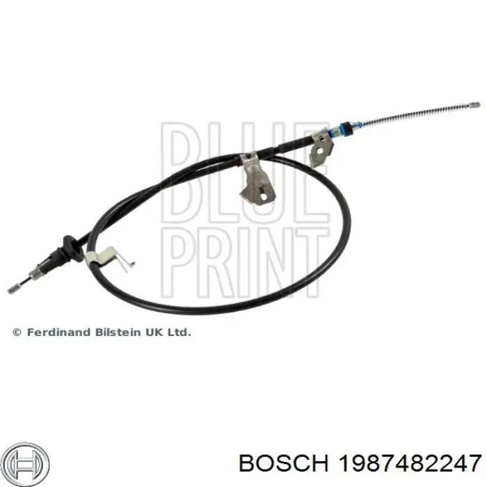 Купить 1987482247 Bosch Трос стояночного тормоза задний левый