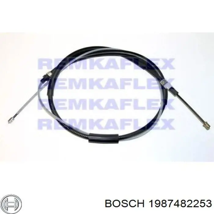 1987482253 Bosch Трос ручного тормоза задний правый/левый
