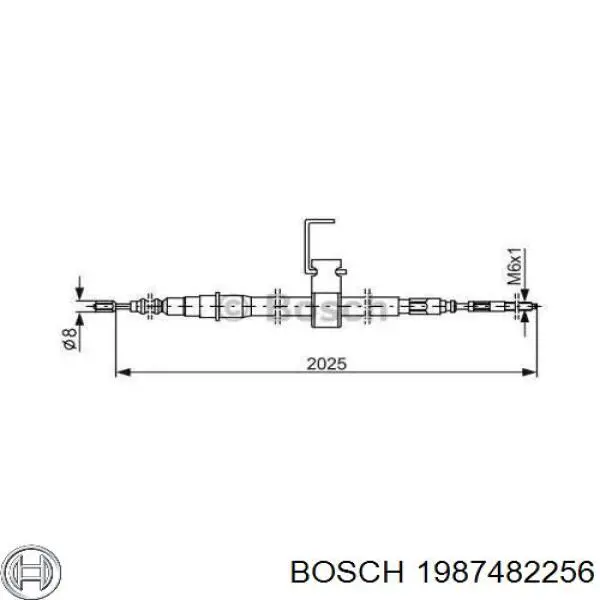 Трос ручника 55347481 Pro-parts