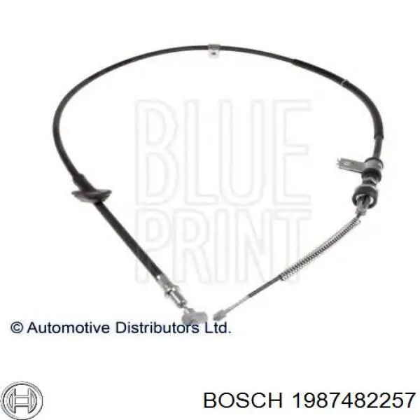 Cable de freno de mano trasero derecho 1987482257 Bosch