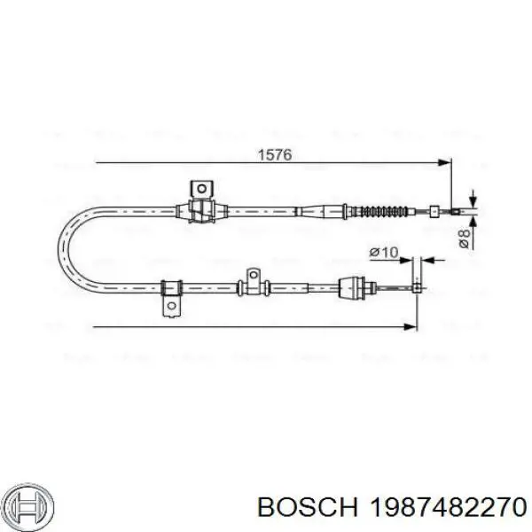 Трос ручника 1987482270 Bosch