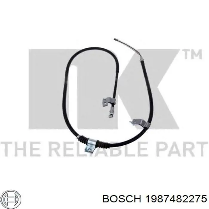 1987482275 Bosch Трос ручного тормоза задний, правый