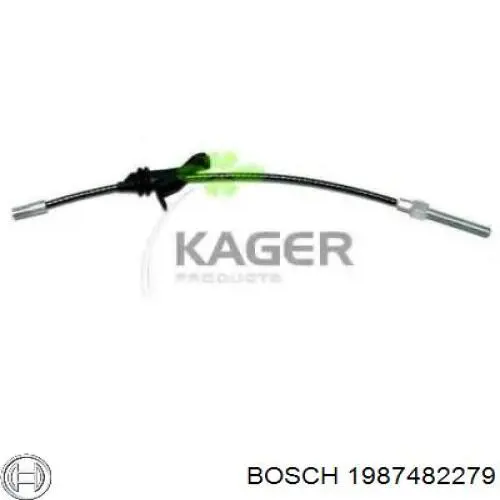Трос ручного тормоза передний Bosch 1987482279 цена, от 14.59 USD