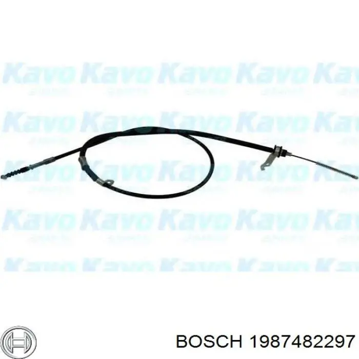 1987482297 Bosch Трос ручного тормоза задний, правый