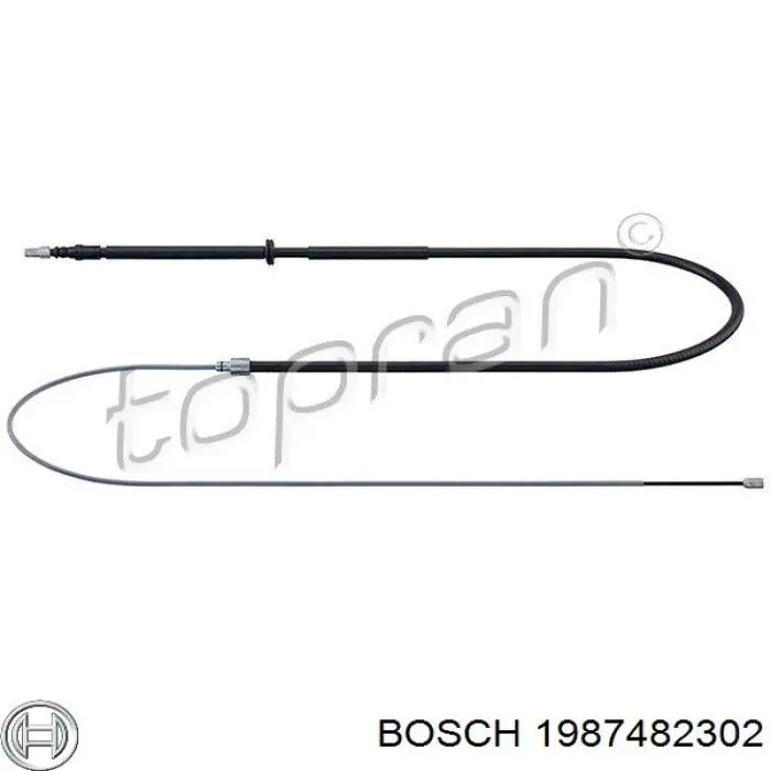 Задний трос ручника Bosch 1987482302 цена, от 20.30 USD