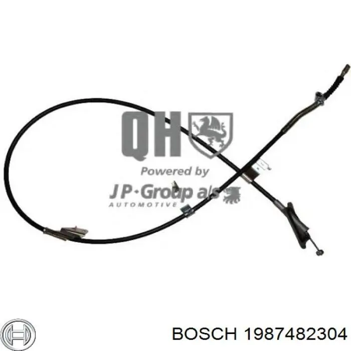 Трос ручного гальма задній, правий 1987482304 Bosch