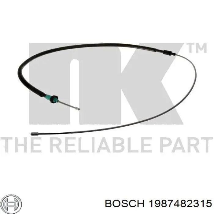 Cable de freno de mano trasero derecho/izquierdo 1987482315 Bosch