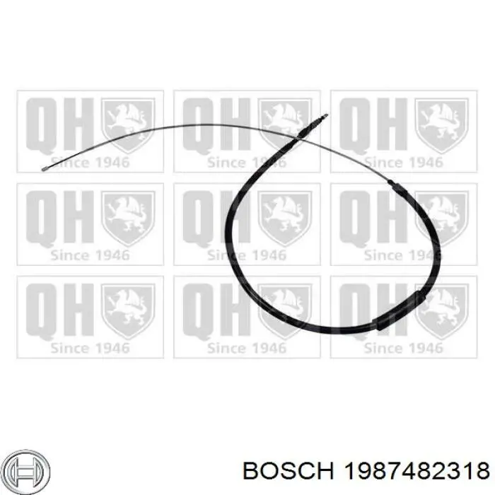 Задний трос ручника Bosch 1987482318 цена, от 16.57 USD