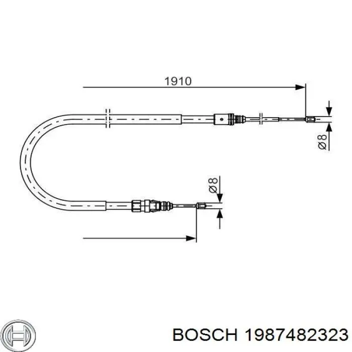 Купить 1987482323 Bosch Тормоз стояночный