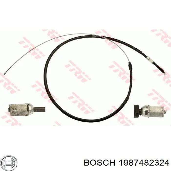 Задний трос ручника Bosch 1987482324 цена, от 19.25 USD