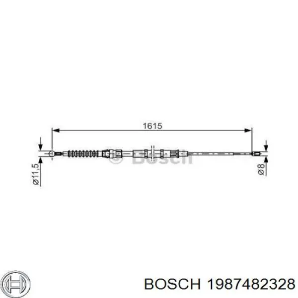 Купить 1987482328 Bosch Тормоз стояночный