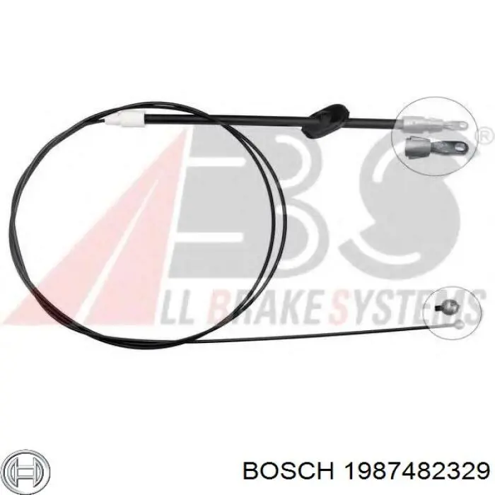 Задний трос ручника 1987482329 Bosch