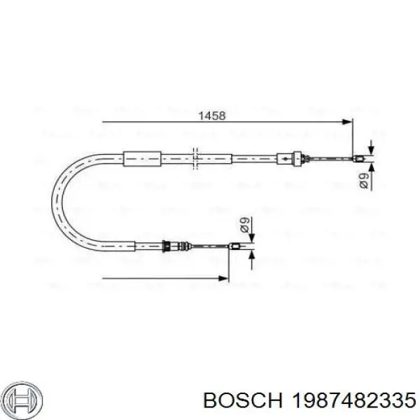 Трос ручника 1987482335 Bosch