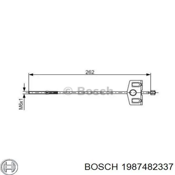 Передний трос ручника 1987482337 Bosch