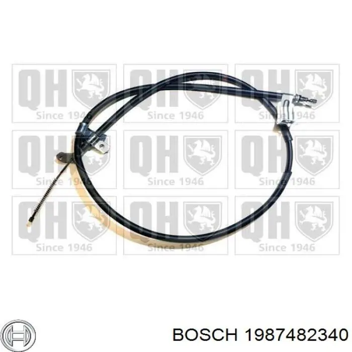 Купить 1987482340 Bosch Трос стояночного тормоза задний левый