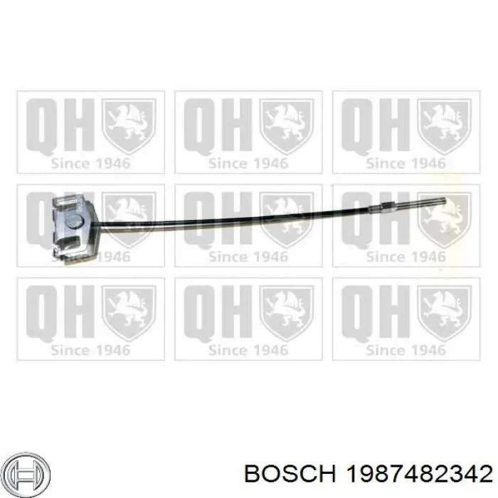 1987482342 Bosch Трос стояночного тормоза передний