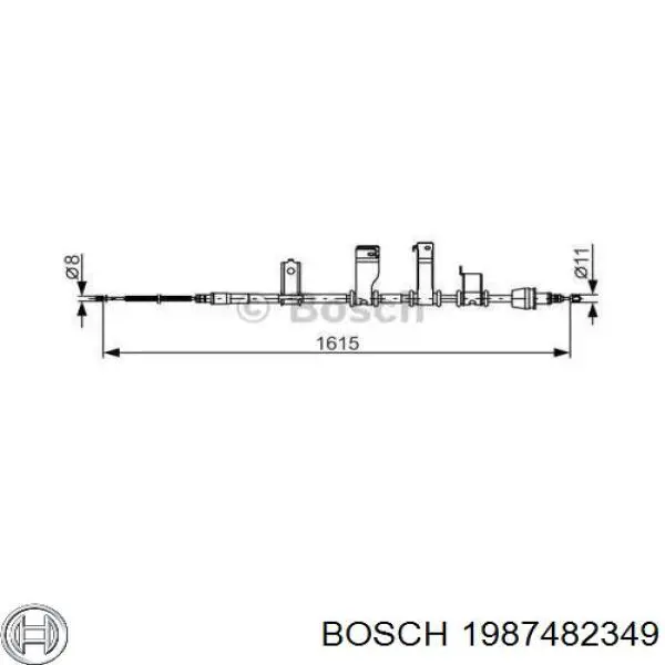 Трос ручника 1987482349 Bosch