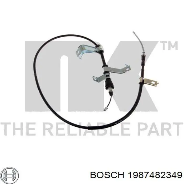 Cable de freno de mano trasero izquierdo 1987482349 Bosch