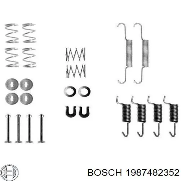 Купить 1987482352 Bosch Трос стояночного тормоза задний левый