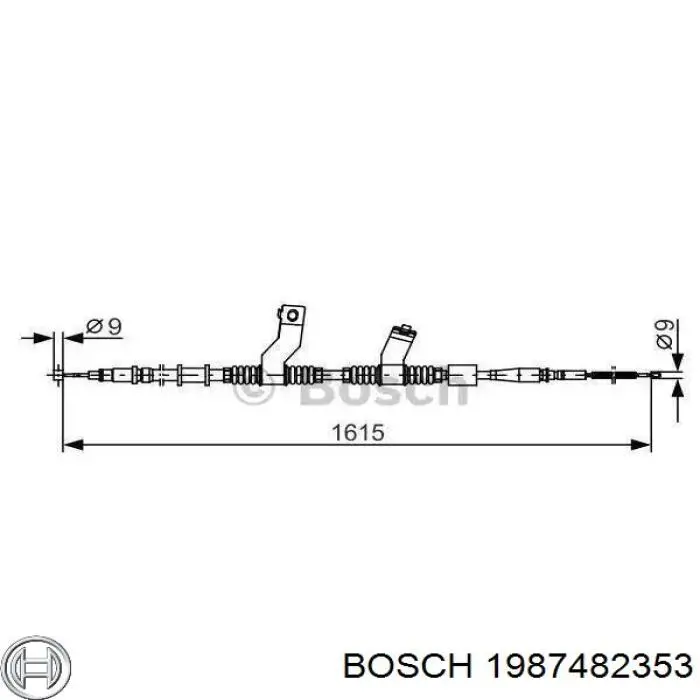 Трос ручника 1987482353 Bosch