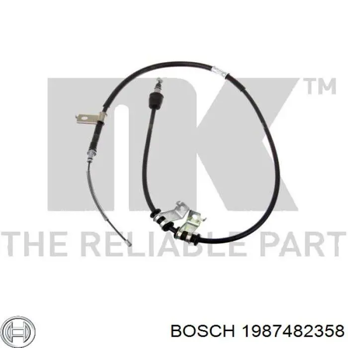 Cable de freno de mano trasero izquierdo 1987482358 Bosch