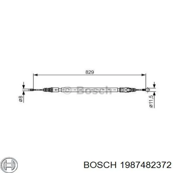 Купить 1987482372 Bosch Тормоз стояночный