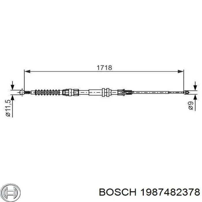 Купить 1987482378 Bosch Тормоз стояночный