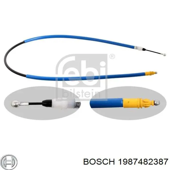 1987482387 Bosch Трос ручного тормоза