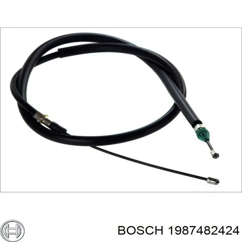 1987482424 Bosch Трос ручного тормоза задний, правый