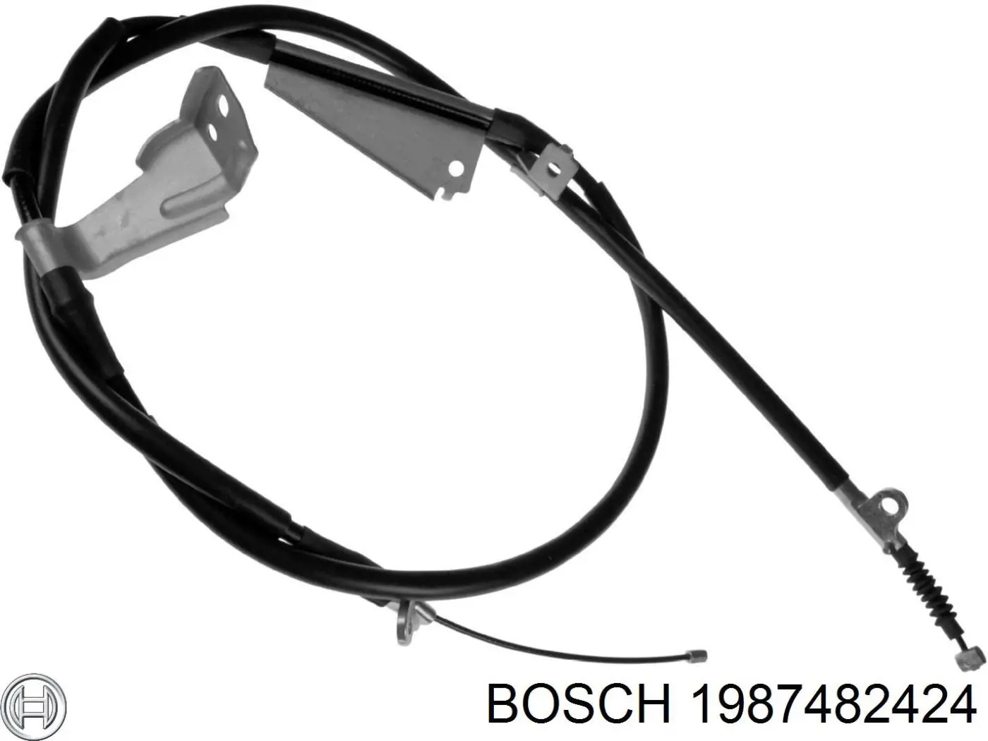 Трос стояночного тормоза задний правый Bosch 1987482424 цена, от 34.93 USD