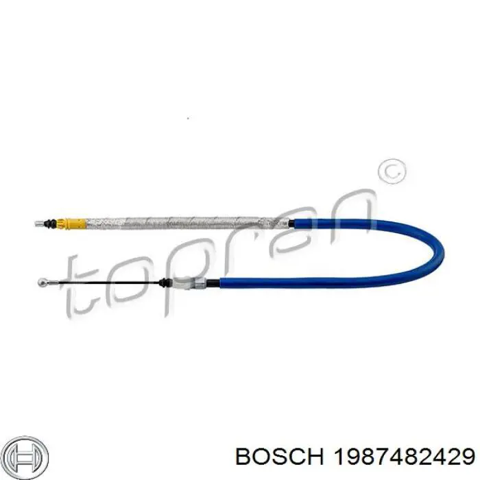 Трос стояночного тормоза задний правый Bosch 1987482429 цена, от 17.05 USD