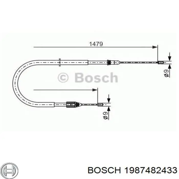 Купить 1987482433 Bosch Тормоз стояночный