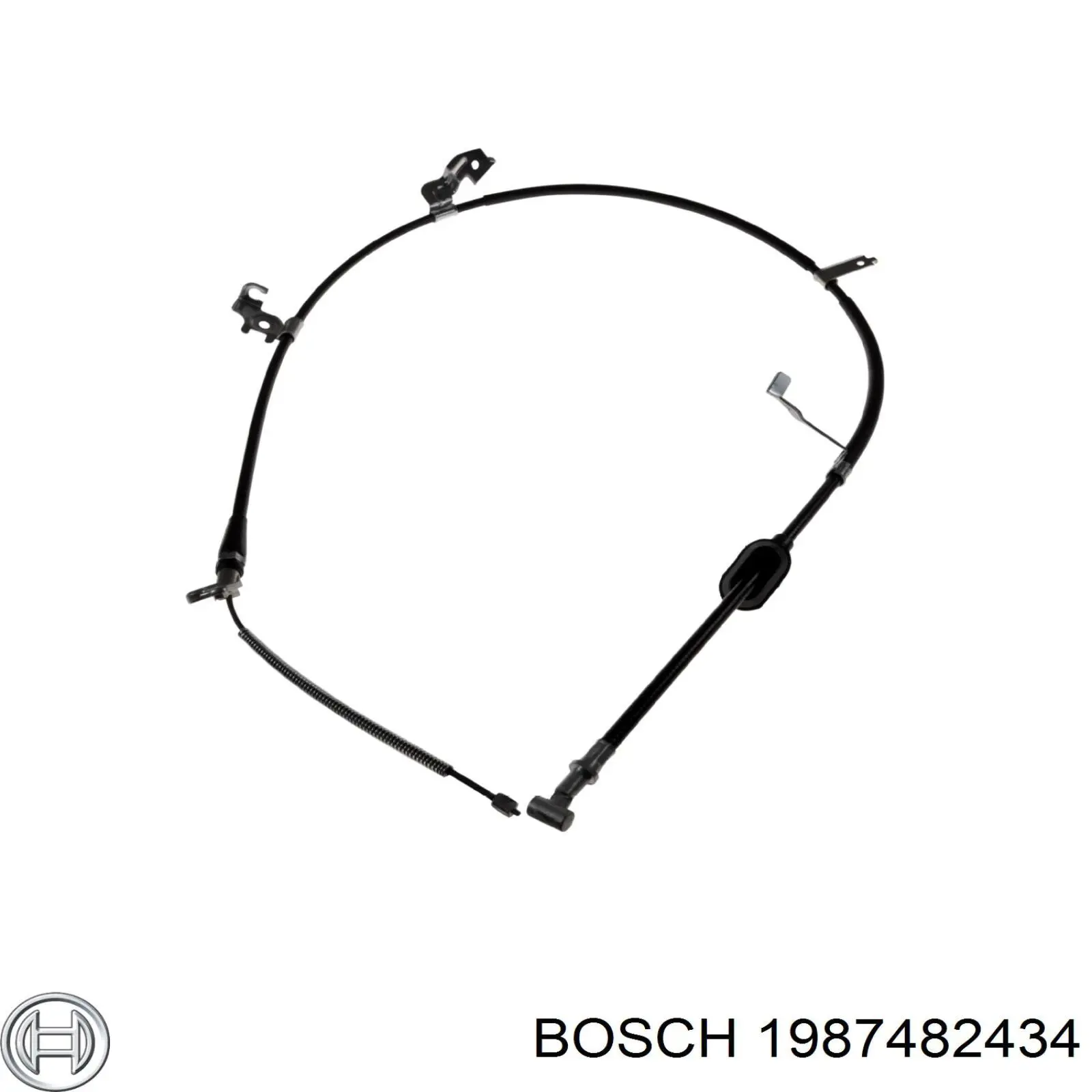 1987482434 Bosch Трос ручного тормоза задний, правый
