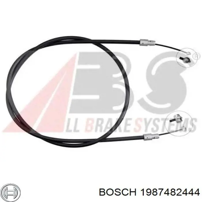 Cable de freno de mano delantero 1987482444 Bosch