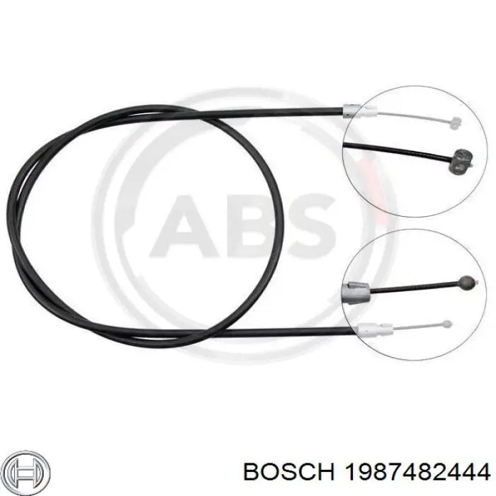 Трос ручного тормоза передний Bosch 1987482444 цена, от 10.88 USD