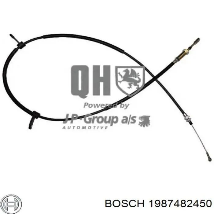 Трос ручного тормоза передний Bosch 1987482450 цена, от 28.40 USD