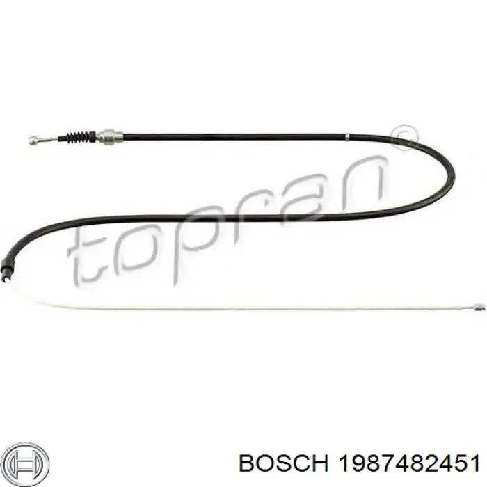 Задний трос ручника 1987482451 Bosch
