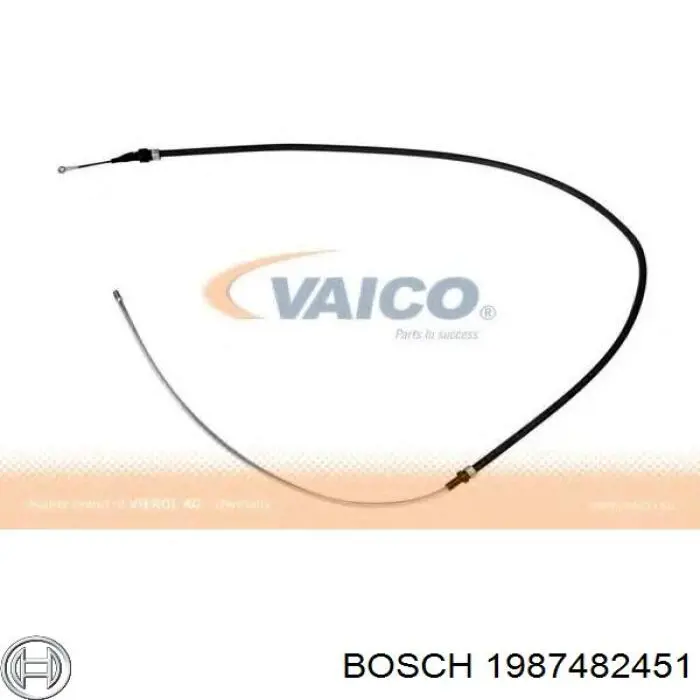 Задний трос ручника Bosch 1987482451 цена, от 13.58 USD