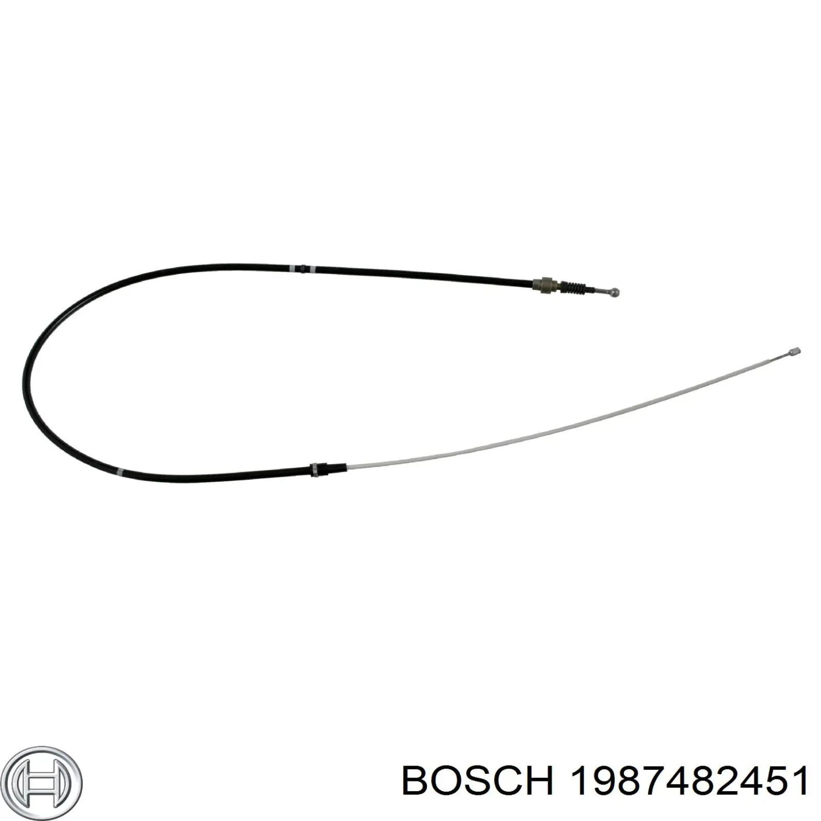 1987482451 Bosch Трос ручного тормоза задний правый/левый
