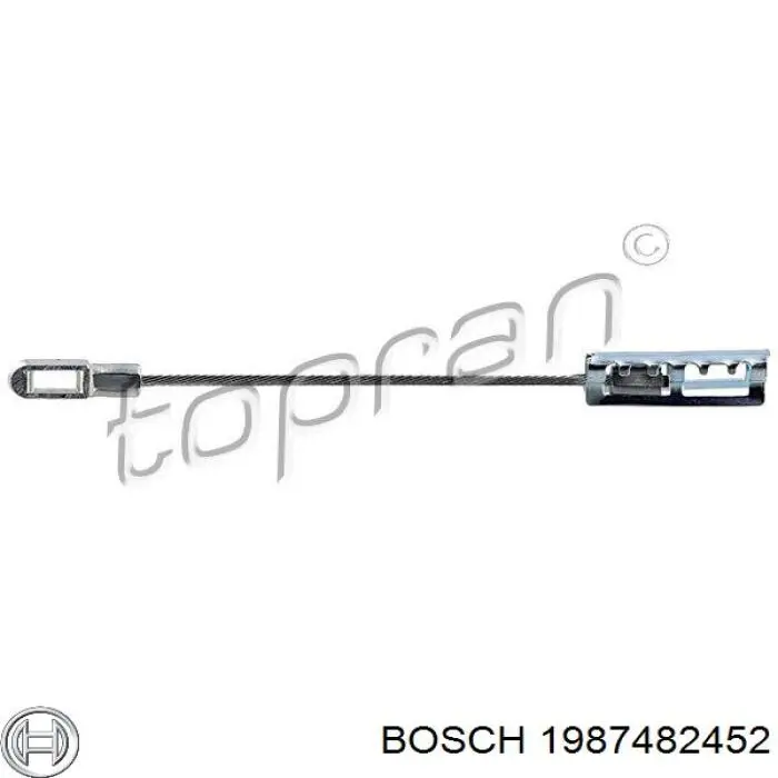 Задний трос ручника 1987482452 Bosch