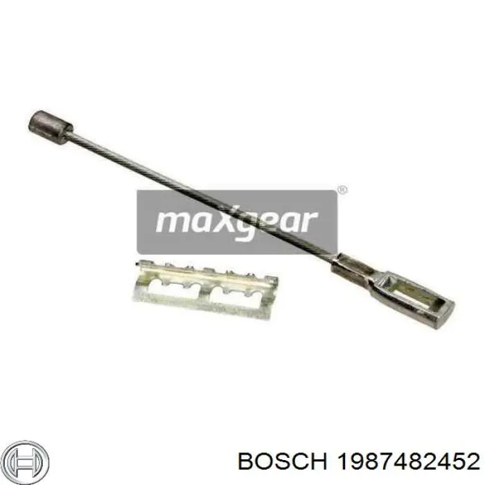 1987482452 Bosch Трос ручного тормоза задний правый/левый