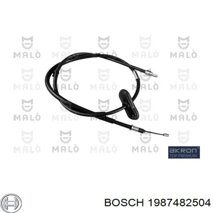 Cable de freno de mano trasero derecho/izquierdo 1987482504 Bosch