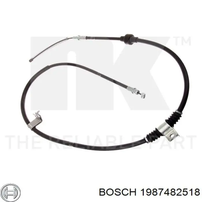 Купить 1987482518 Bosch Задний правый трос ручника