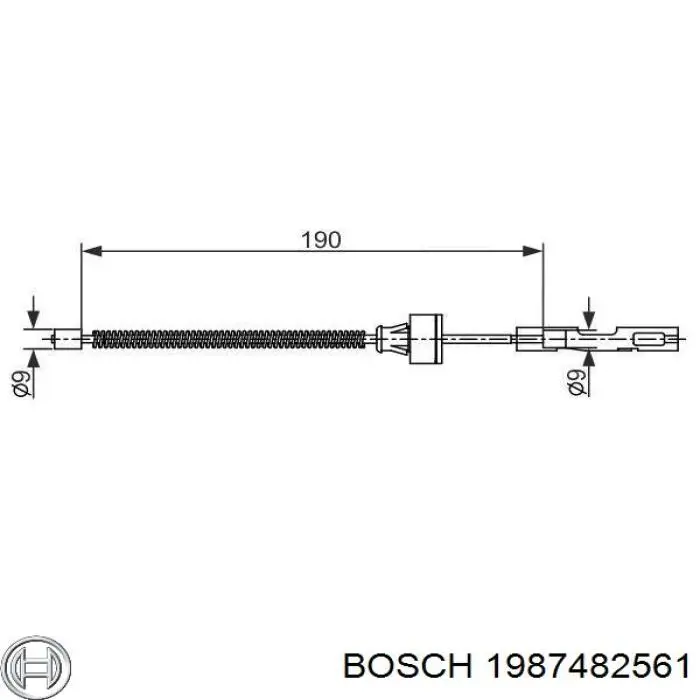 Задний трос ручника Ford 2126594 цена, от 5.60 USD