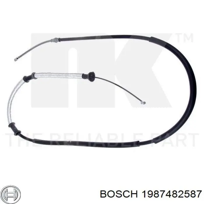 1987482587 Bosch трос ручного тормоза задний правый