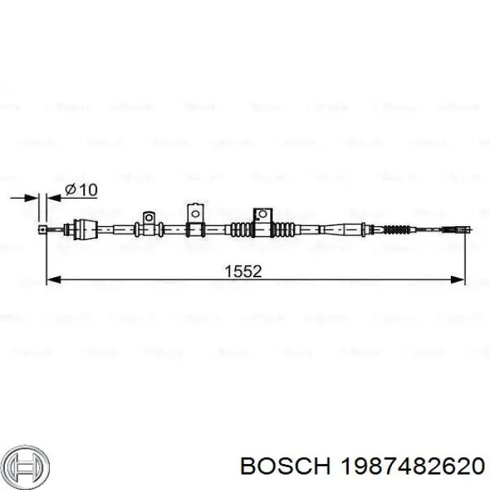 Трос ручника 1987482620 Bosch