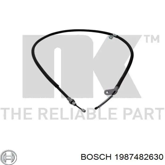 Трос ручного тормоза задний Bosch 1987482630 цена, от 25.04 USD