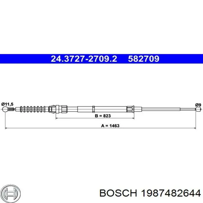 Купить 1987482644 Bosch Тормоз стояночный