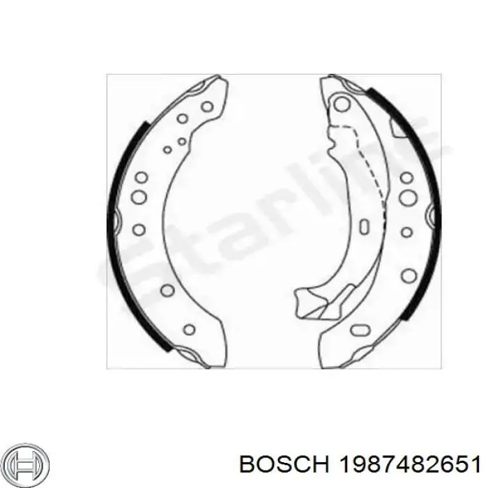 Трос стояночного тормоза задний правый Bosch 1987482651 цена, от 16.38 USD